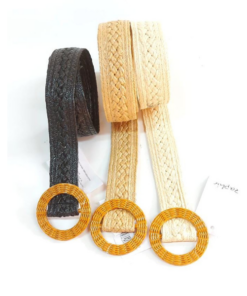 CINTURON DE RAFIA C/ HEBILLAS ZAPHIR