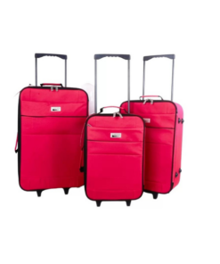VALIJA SET X 3  ROJO CHECK IN